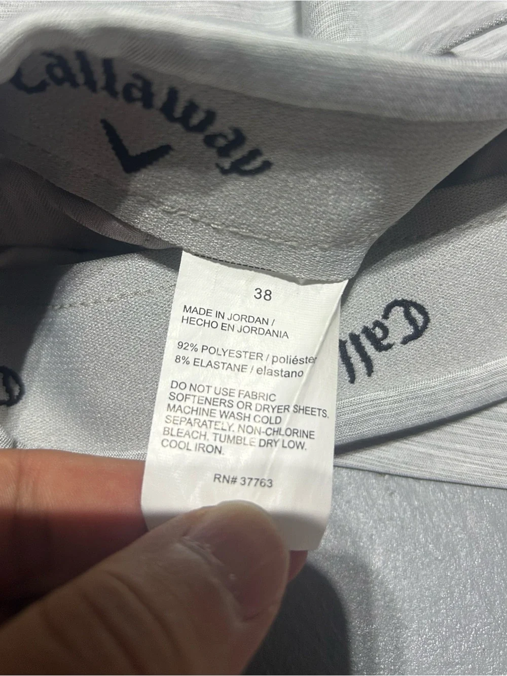 Callaway Gray Performance Golf Shorts (Men’s Size 38)